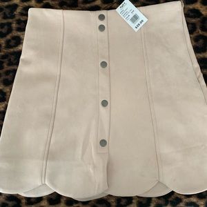 Hyfve suede skirt